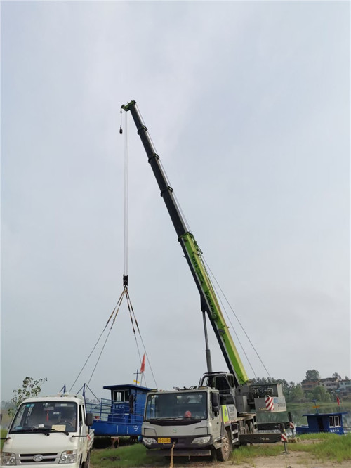 武城县桥梁建设吊装案例